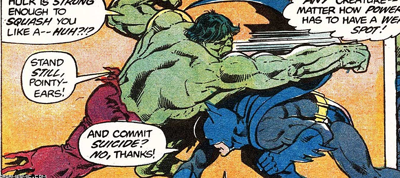 Batman vs Hulk – Orgamesmic